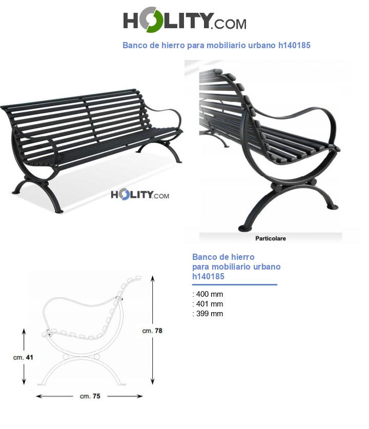 Banco de hierro para mobiliario urbano h140185