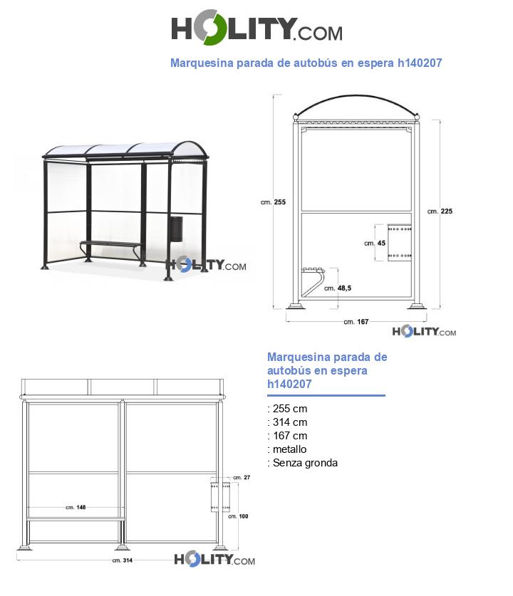 Marquesina parada de autobús en espera h140207