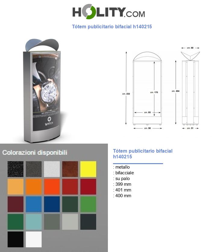 Tótem publicitario bifacial h140215
