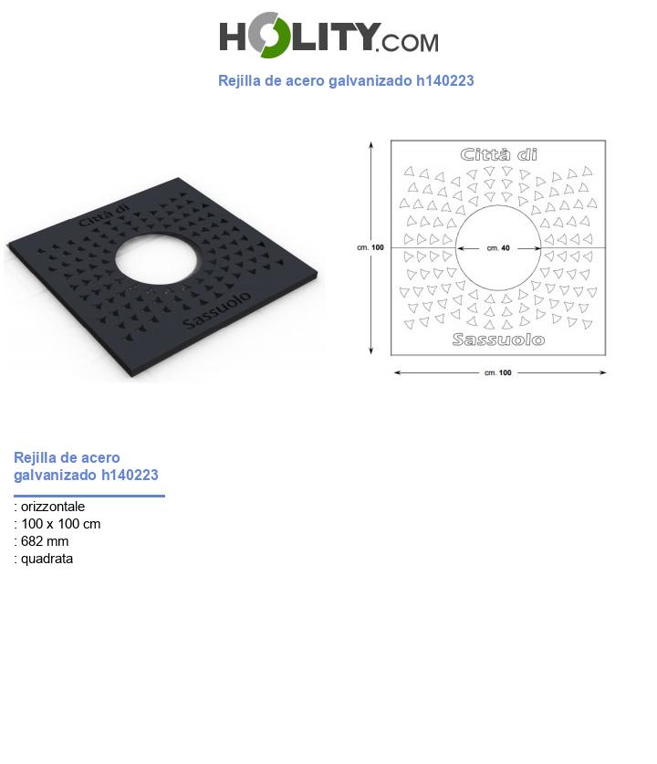 Rejilla de acero galvanizado h140223