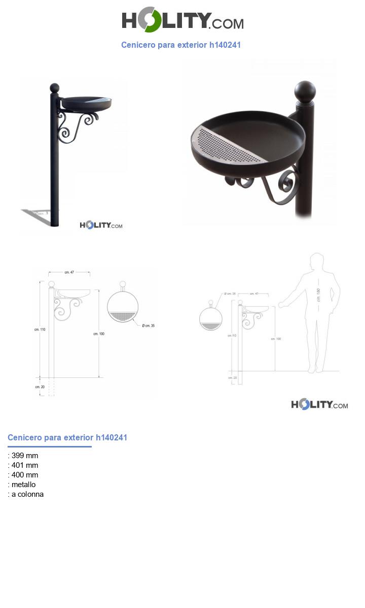 Cenicero para exterior h140241