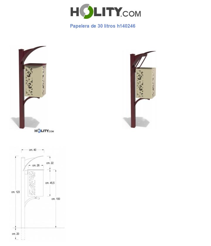 Papelera de 30 litros h140246