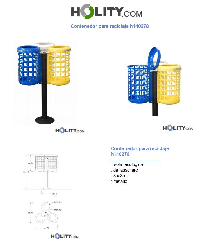 Contenedor para reciclaje h140278