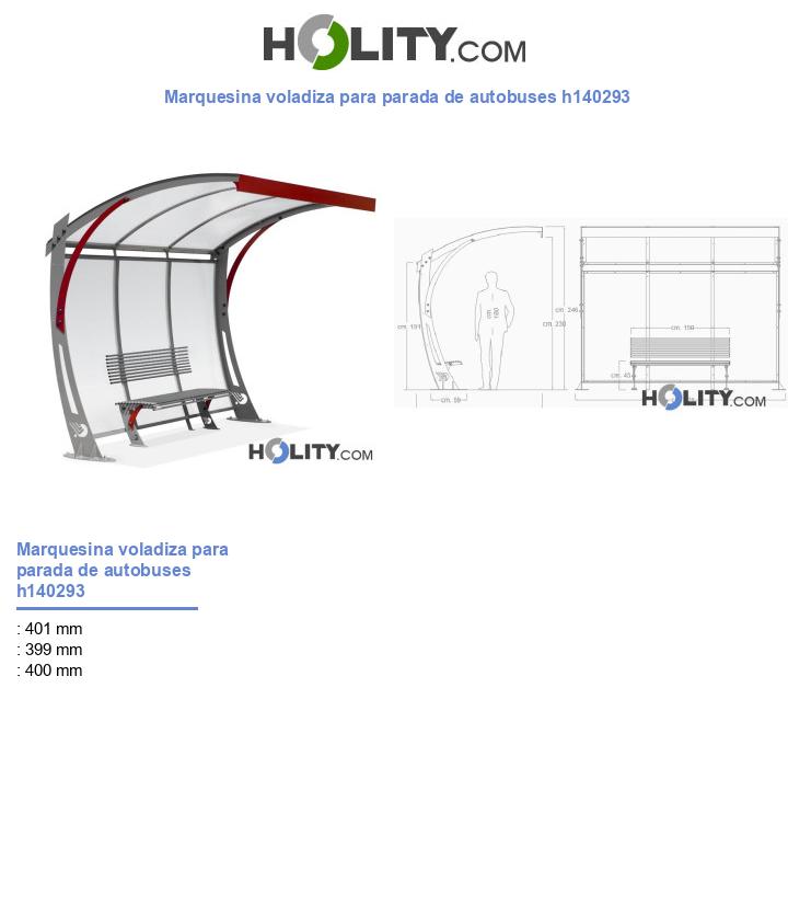Marquesina voladiza para parada de autobuses h140293