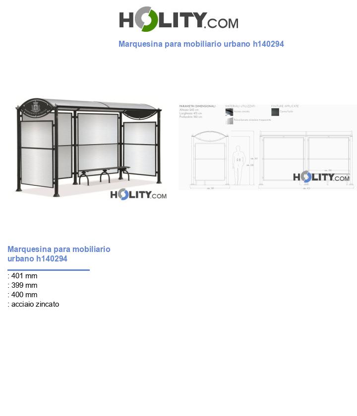 Marquesina para mobiliario urbano h140294