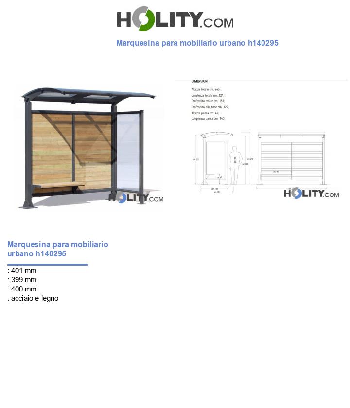 Marquesina para mobiliario urbano h140295