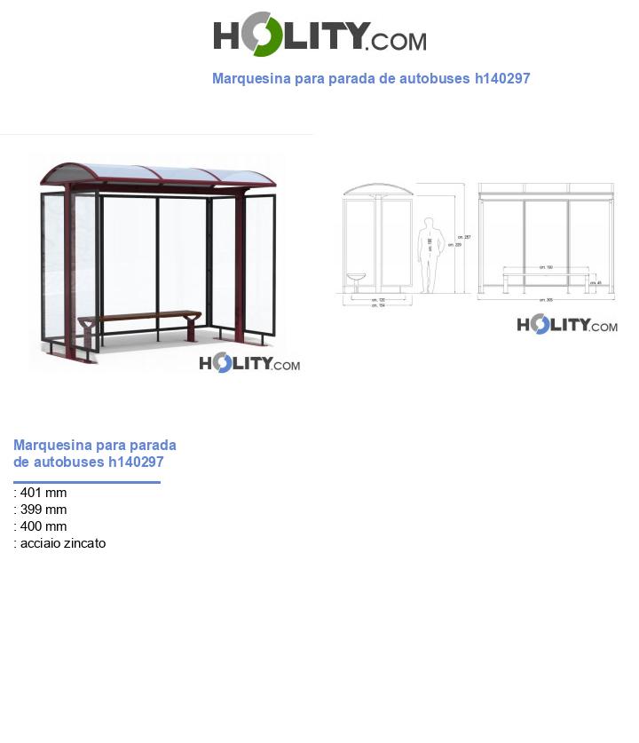 Marquesina para parada de autobuses h140297