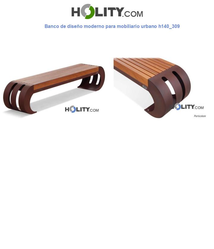 Banco de diseño moderno para mobiliario urbano h140_309