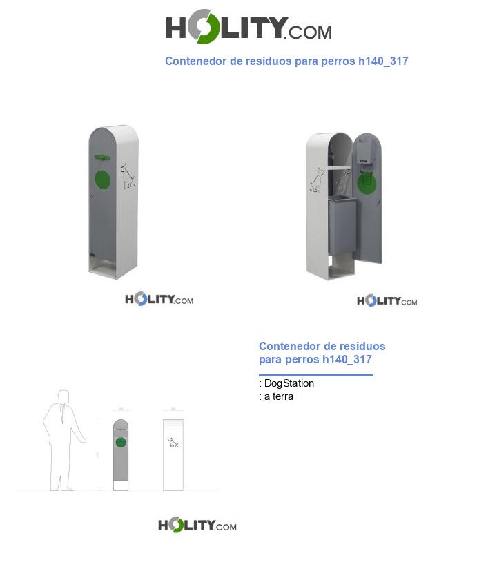 Contenedor de residuos para perros h140_317