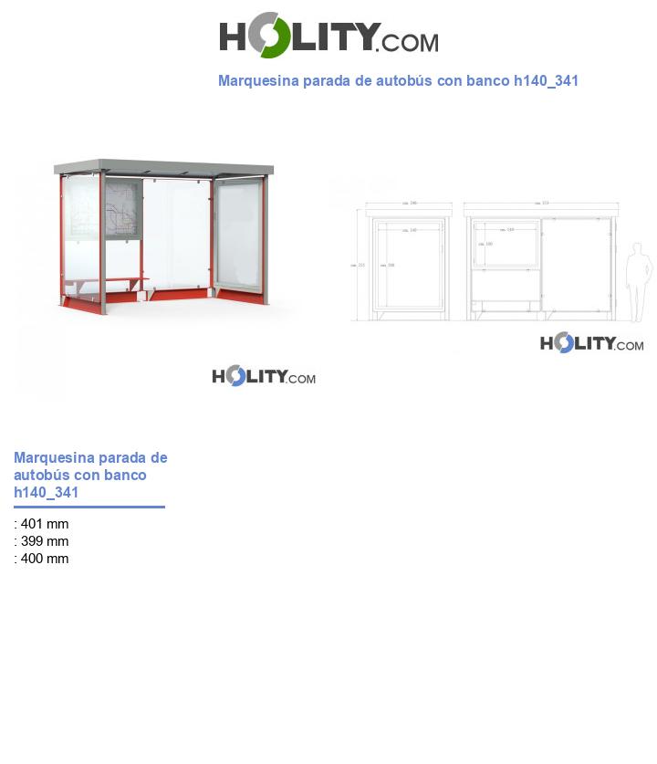 Marquesina parada de autobús con banco h140_341