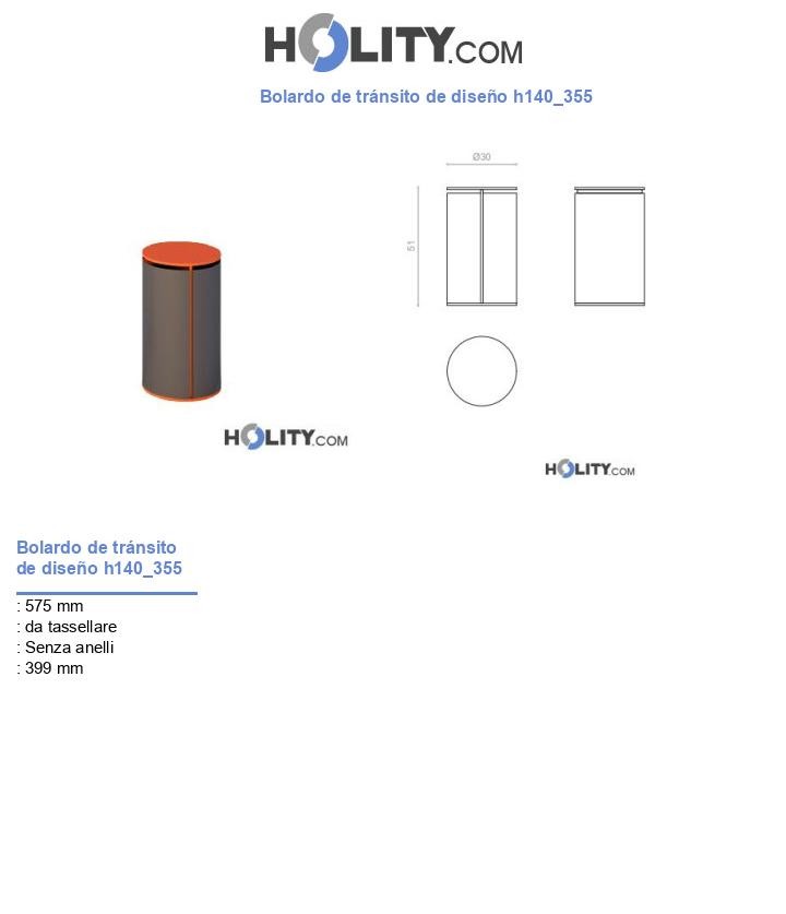 Bolardo de tránsito de diseño h140_355