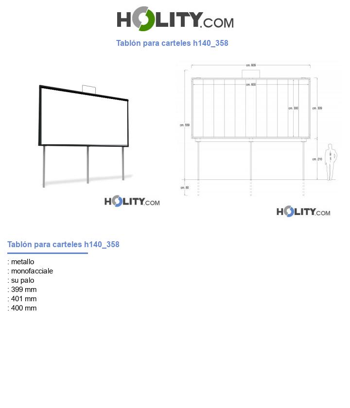 Tablón para carteles h140_358