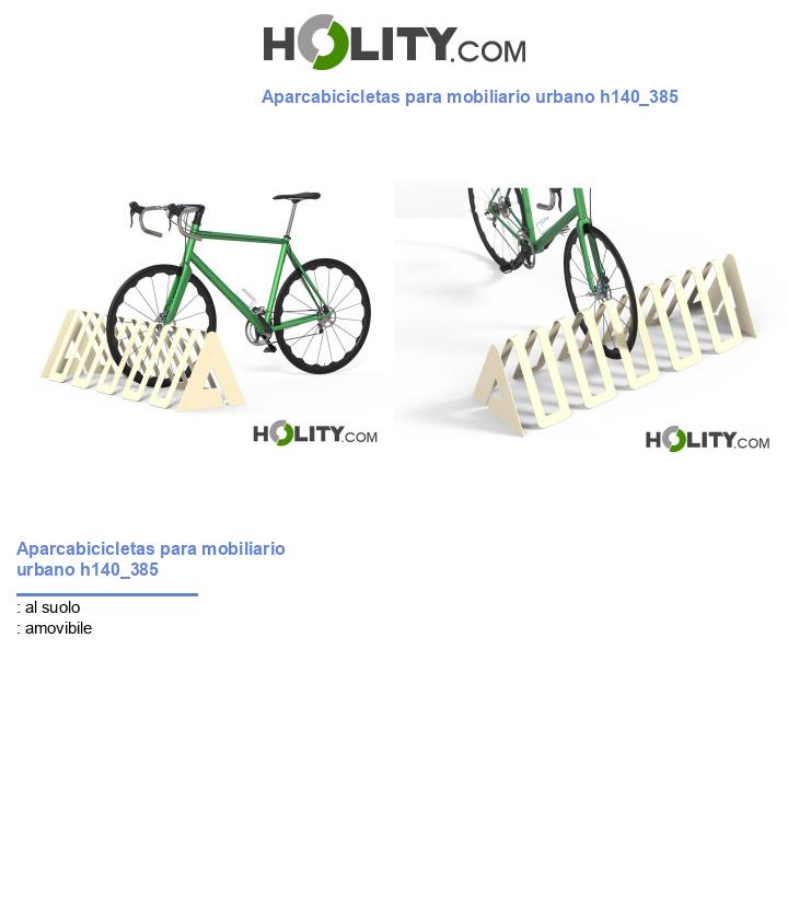 Aparcabicicletas para mobiliario urbano h140_385