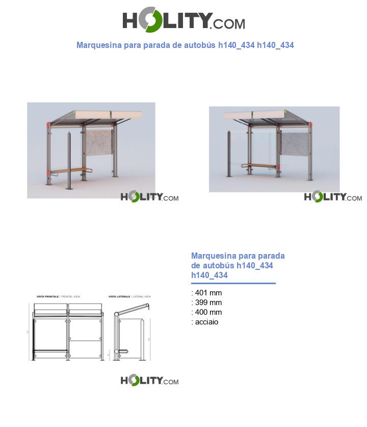 Marquesina para parada de autobús h140_434 h140_434