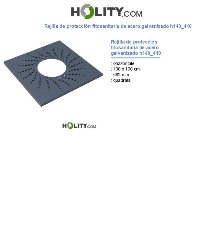Rejilla de protección fitosanitaria de acero galvanizado h140_440