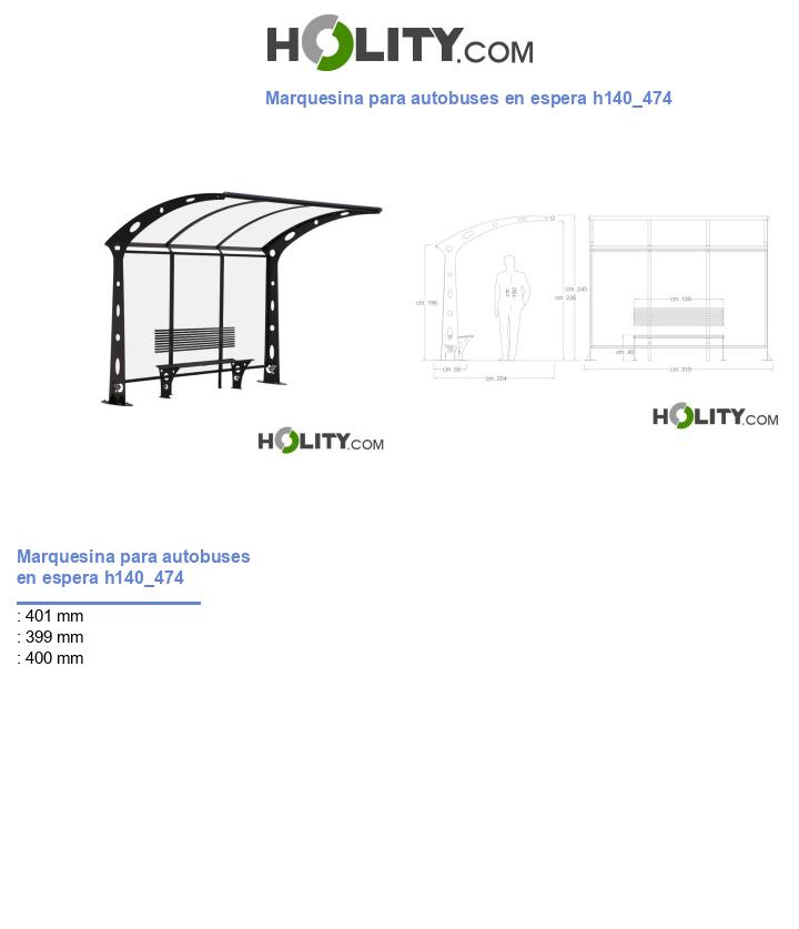 Marquesina para autobuses en espera h140_474