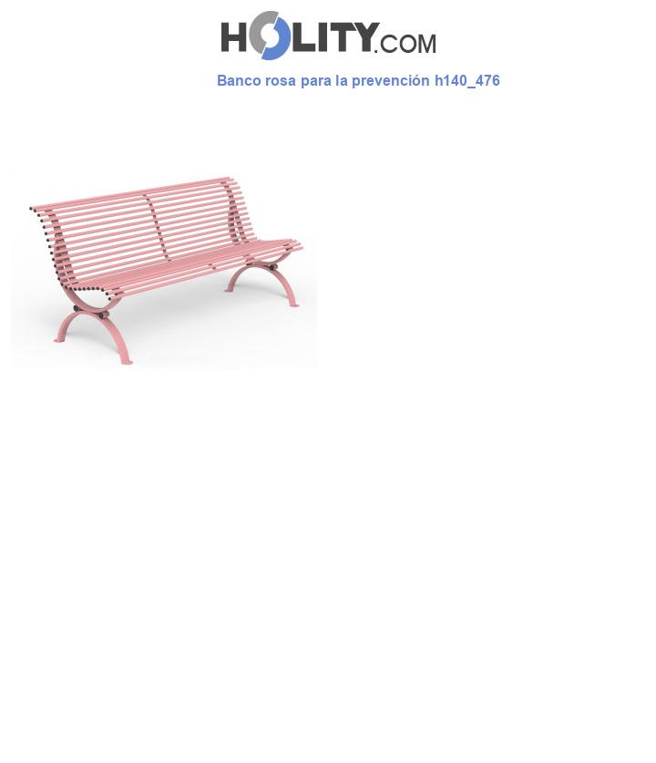Banco rosa para la prevención h140_476