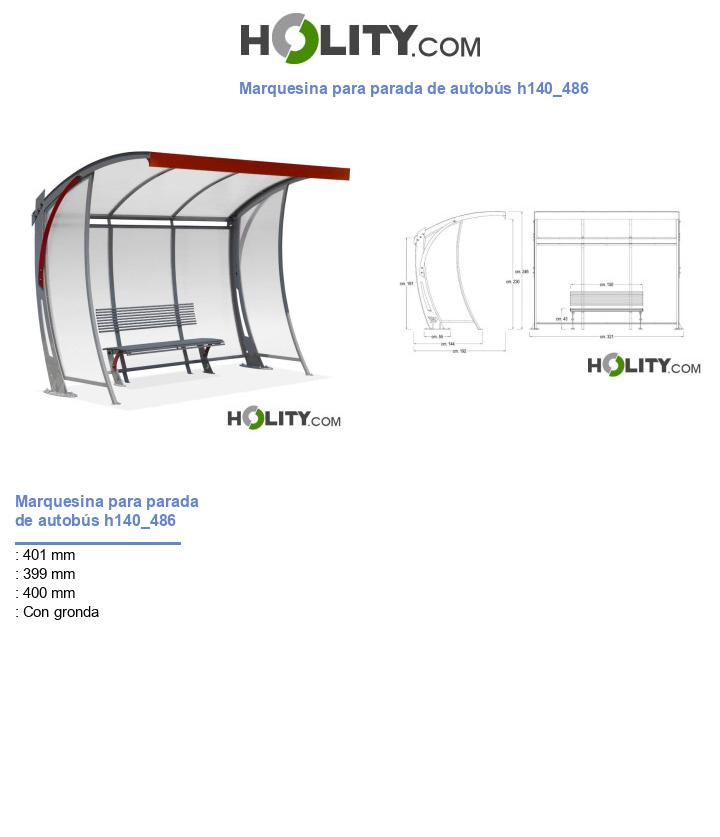 Marquesina para parada de autobús h140_486
