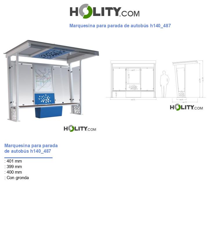 Marquesina para parada de autobús h140_487