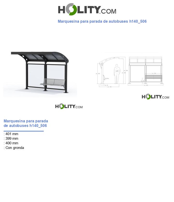 Marquesina para parada de autobuses h140_506