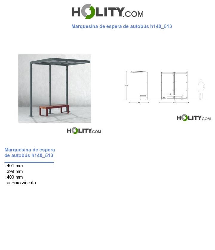 Marquesina de espera de autobús h140_513