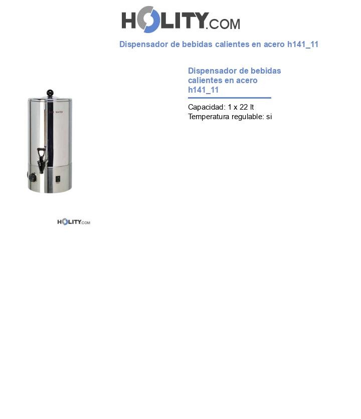 Dispensador de bebidas calientes en acero h141_11
