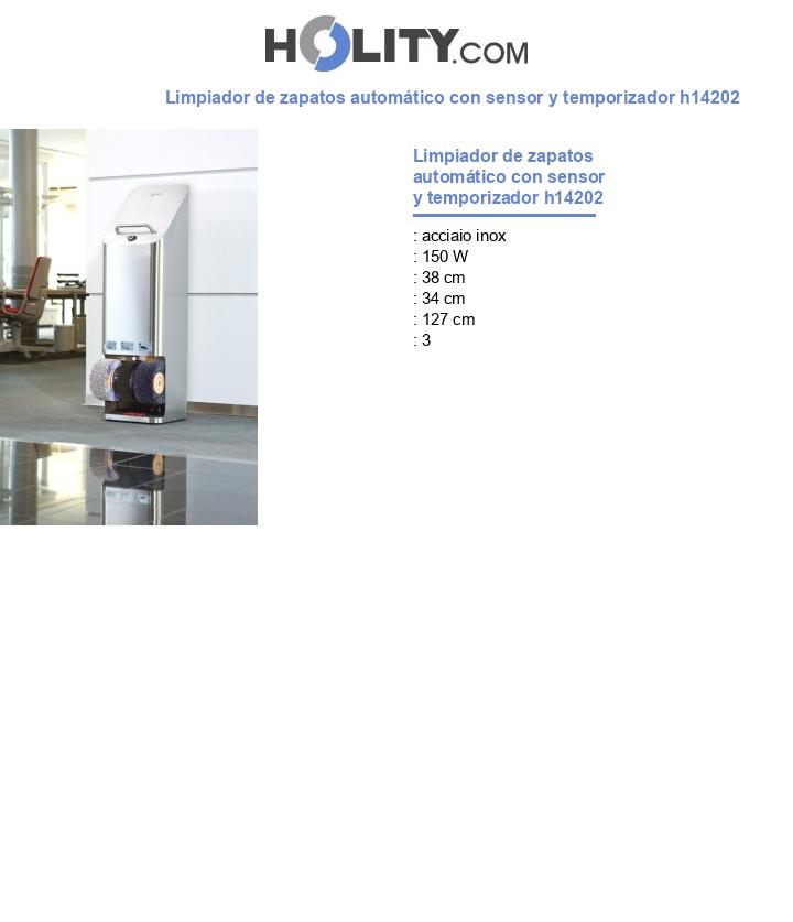 Limpiador de zapatos automático con sensor y temporizador h14202