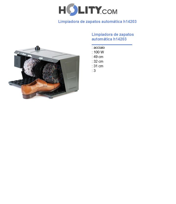 Limpiadora de zapatos automática h14203