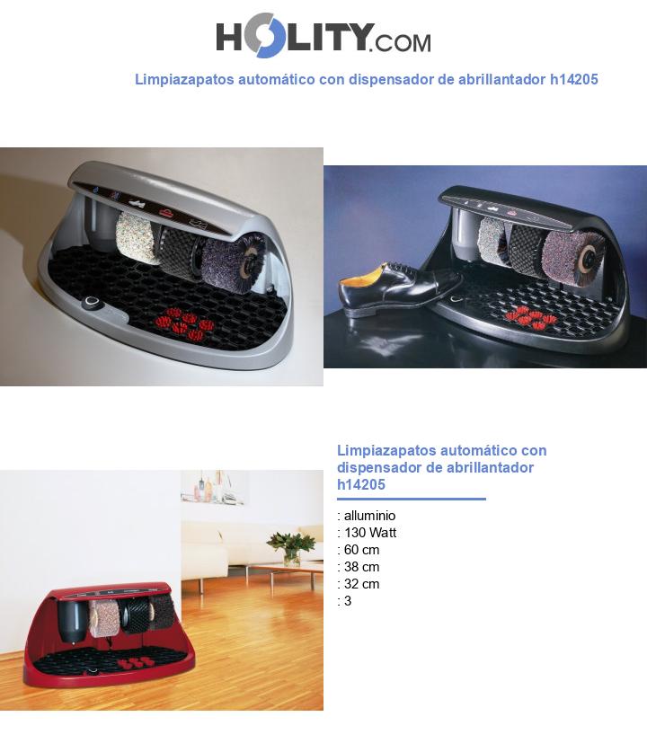Limpiazapatos automático con dispensador de abrillantador h14205