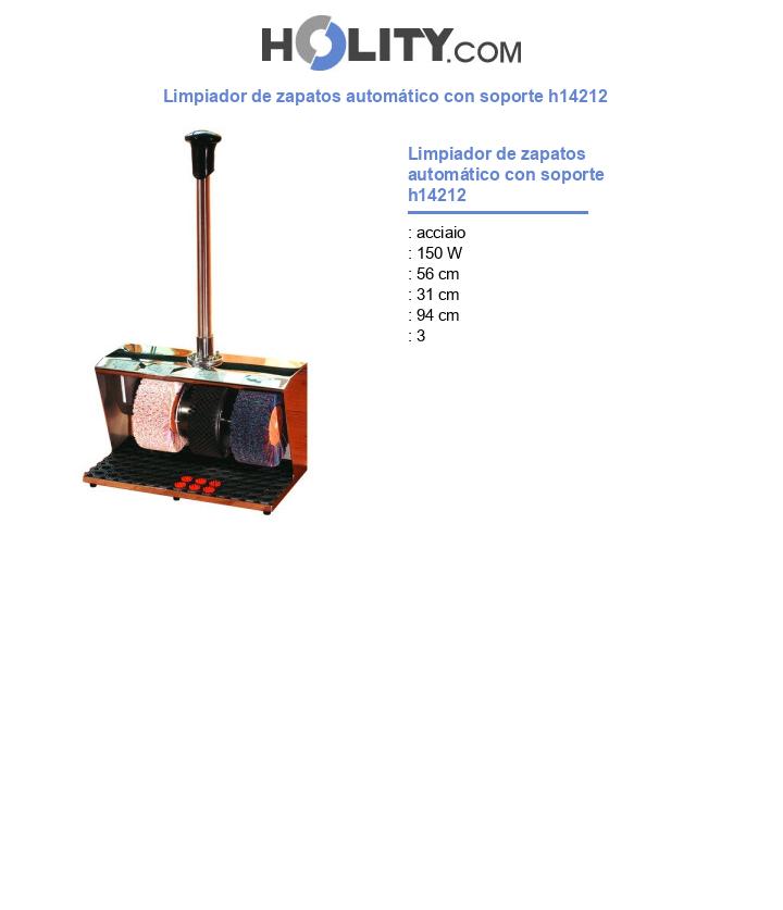 Limpiador de zapatos automático con soporte h14212