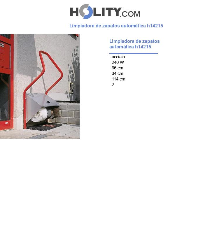Limpiadora de zapatos automática h14215
