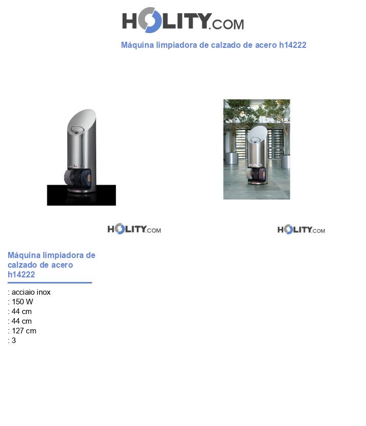 Máquina limpiadora de calzado de acero h14222