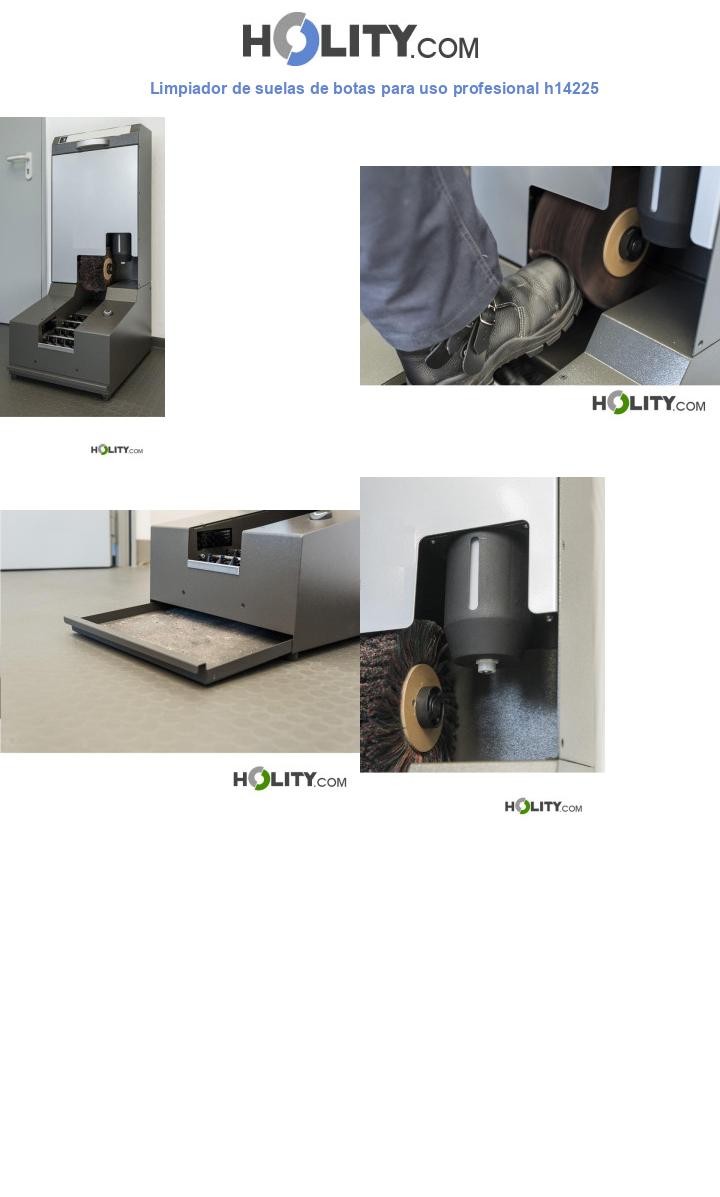 Limpiador de suelas de botas para uso profesional h14225