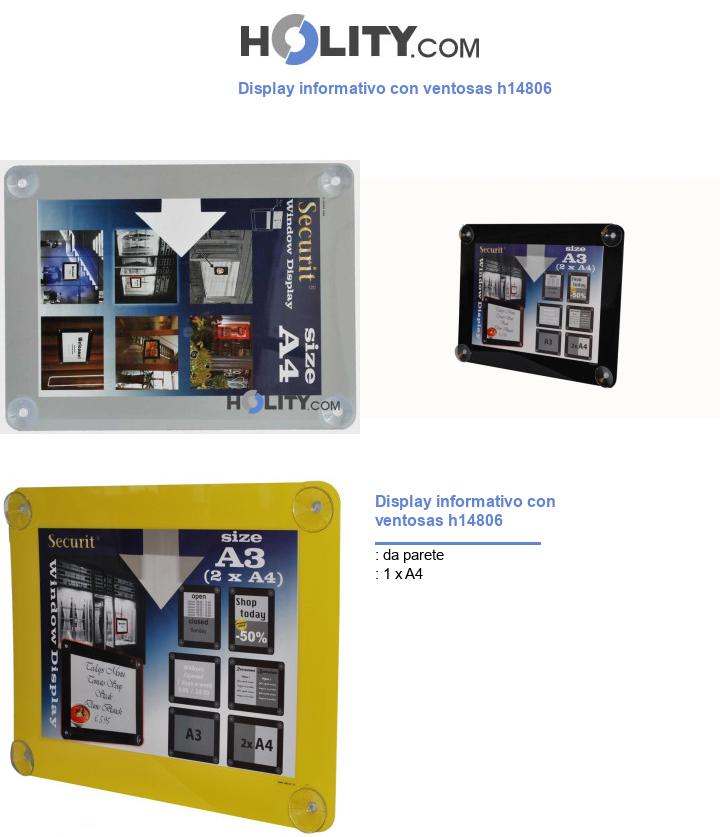 Display informativo con ventosas h14806