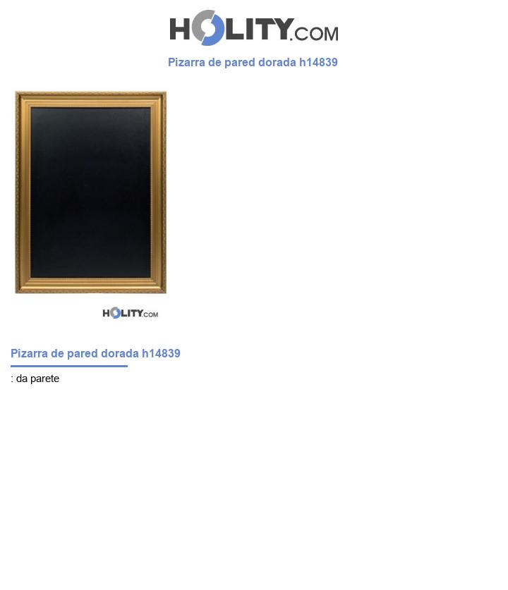 Pizarra de pared dorada h14839