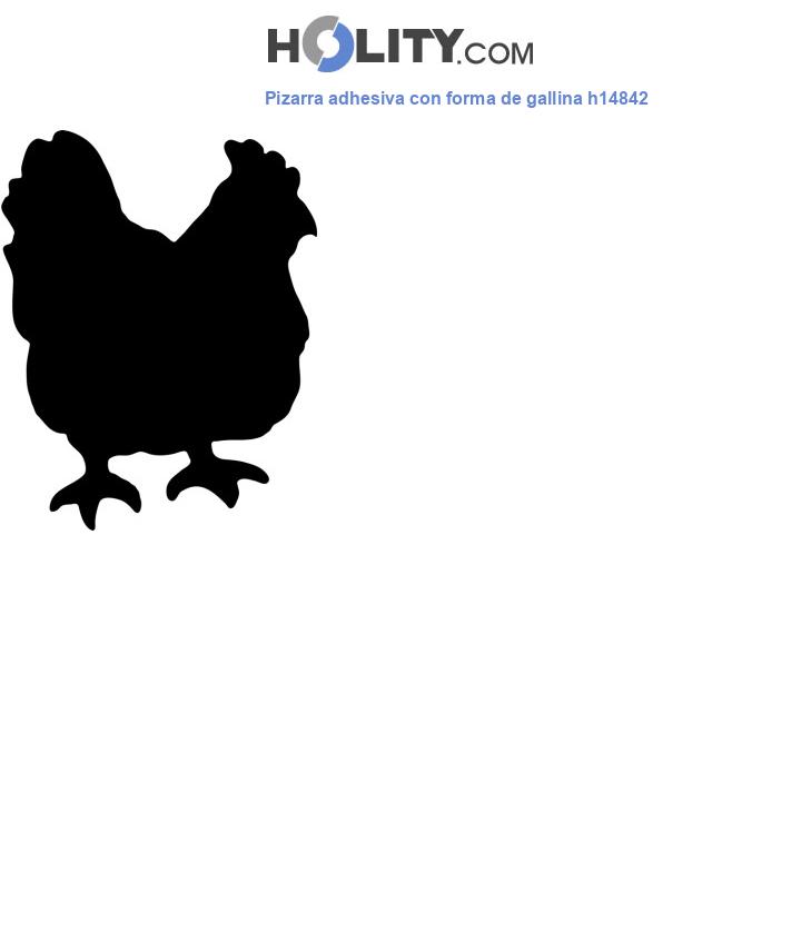Pizarra adhesiva con forma de gallina h14842