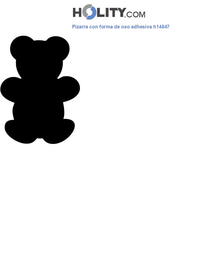 Pizarra con forma de oso adhesiva h14847