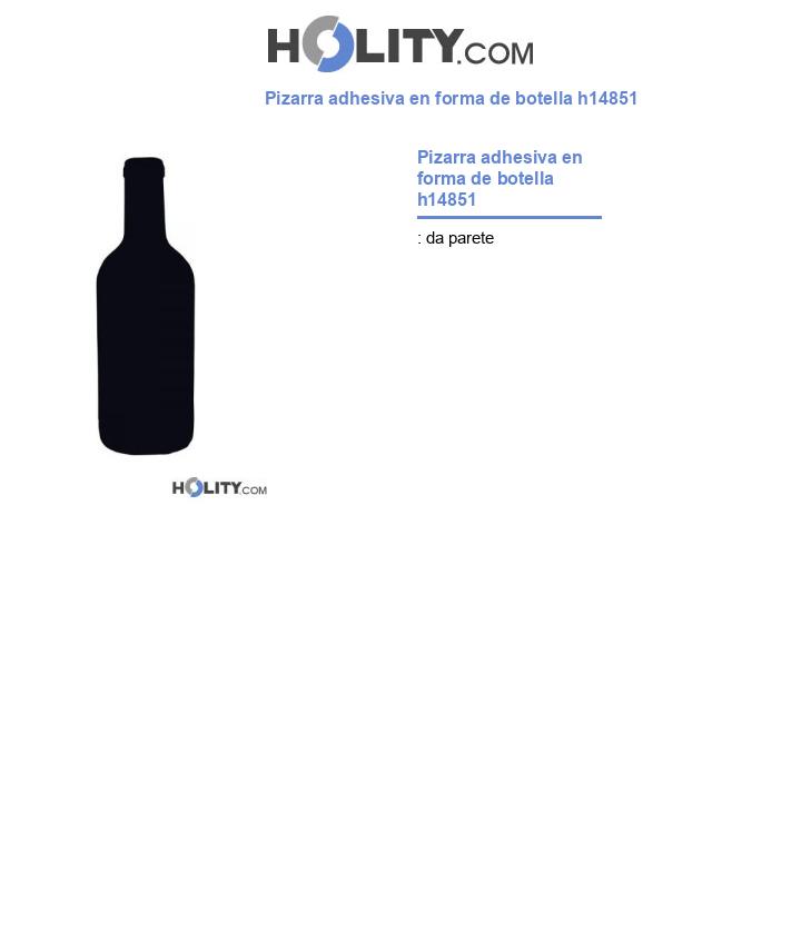 Pizarra adhesiva en forma de botella h14851