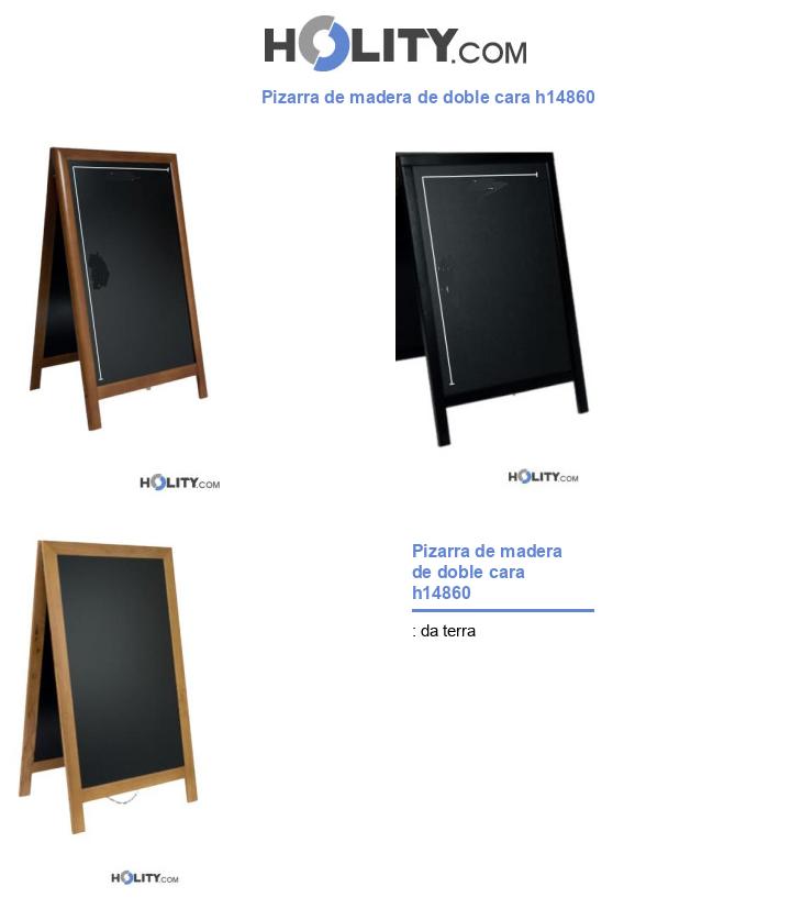 Pizarra de madera de doble cara h14860