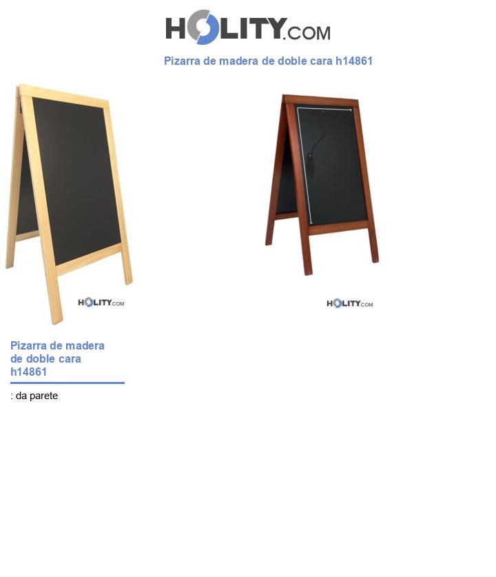 Pizarra de madera de doble cara h14861
