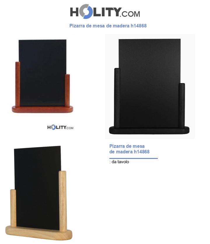 Pizarra de mesa de madera h14868