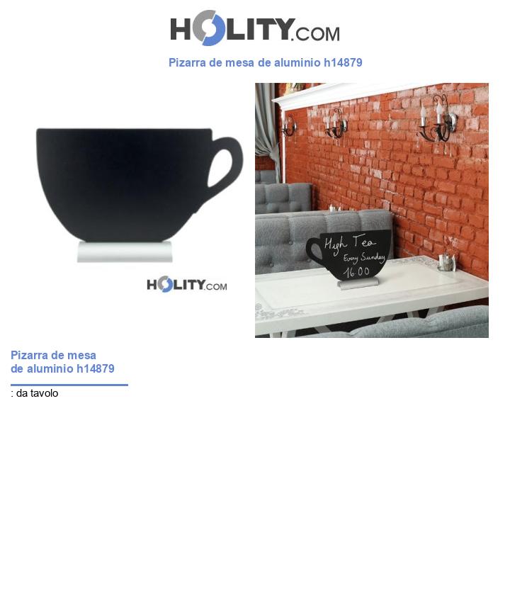 Pizarra de mesa de aluminio h14879