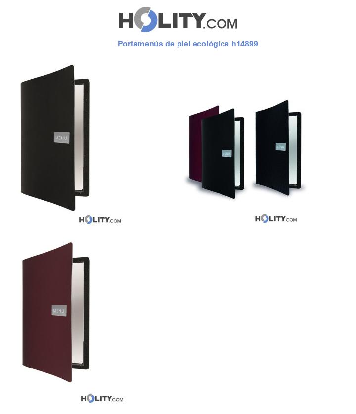 Portamenús de piel ecológica h14899