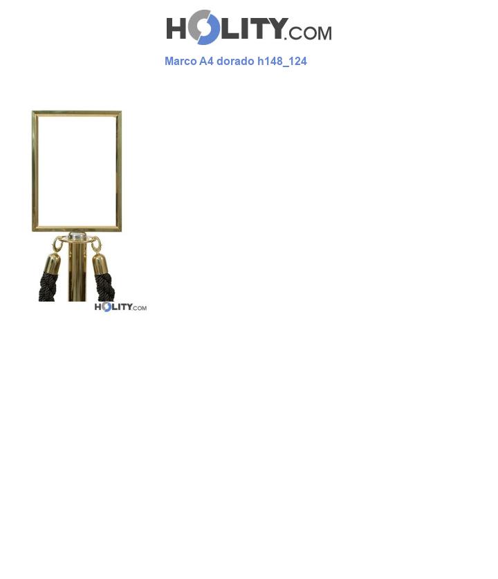 Marco A4 dorado h148_124