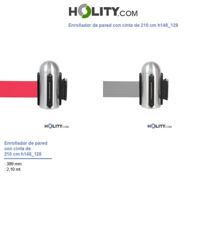 Enrollador de pared con cinta de 210 cm h148_128