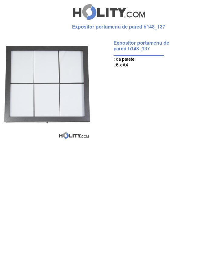 Expositor portamenu de pared h148_137