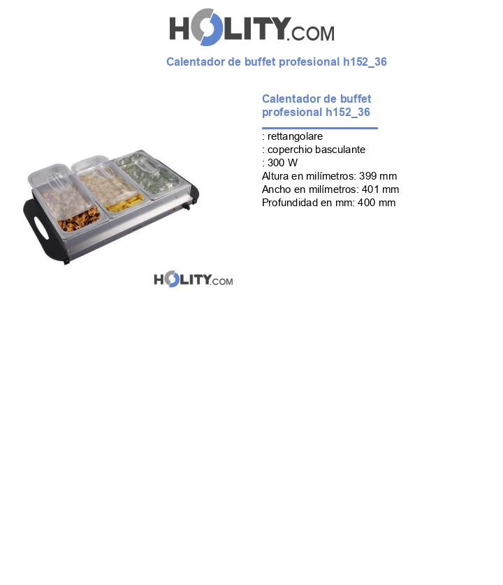 Calentador de buffet profesional h152_36
