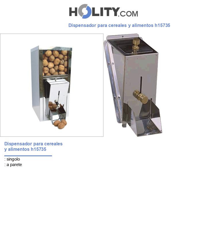 Dispensador para cereales y alimentos h15735