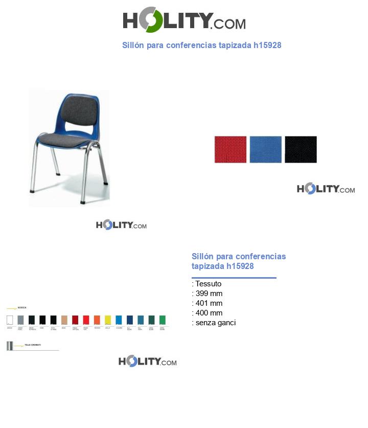 Sillón para conferencias tapizada h15928