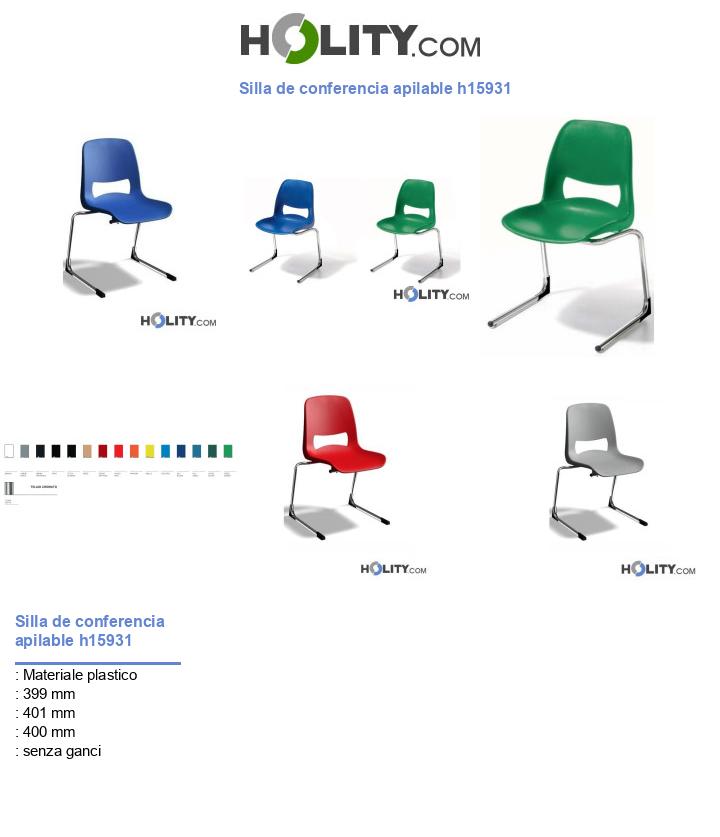 Silla de conferencia apilable h15931